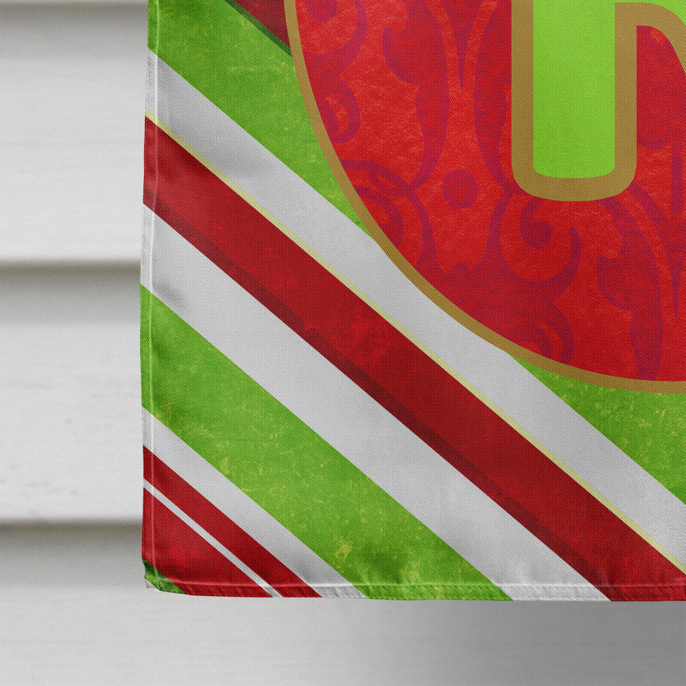 Christmas Oranment Holiday Initial Letter R House Flag 28x40 Porch Sleeve Pole Decorative Outside Yard Banner Artwork Wall Hanging, Polyester