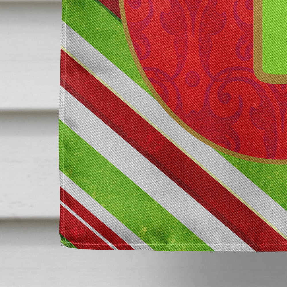 Christmas Oranment Holiday Initial Letter T House Flag 28x40 Porch Sleeve Pole Decorative Outside Yard Banner Artwork Wall Hanging, Polyester