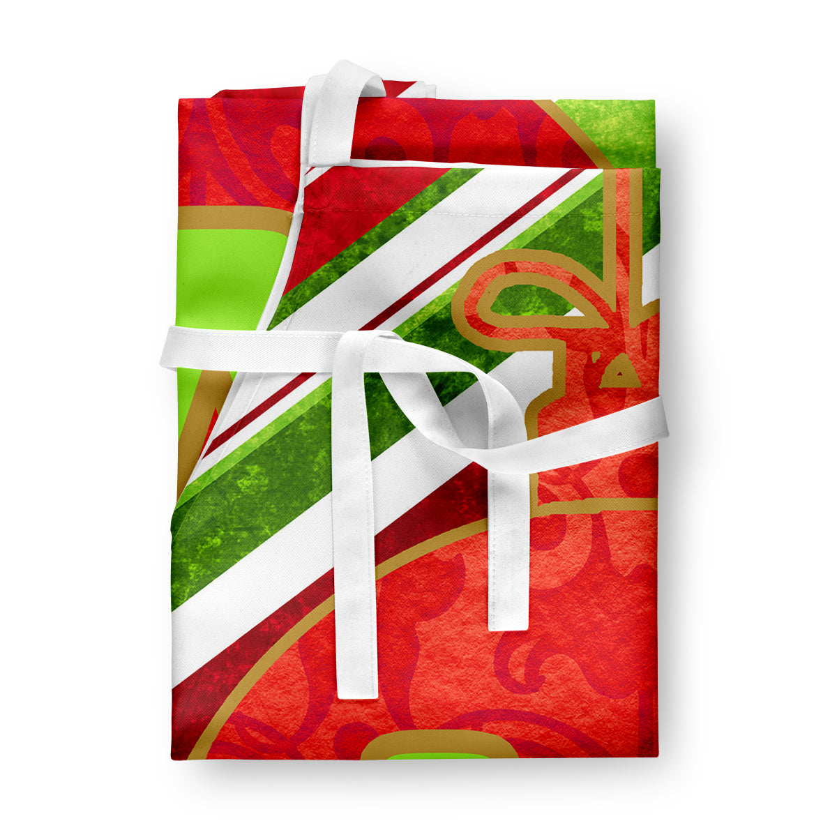 Christmas Oranment Holiday Initial Letter V Apron Cooking Kitchen Server Baking Crafts Gardening for Adult Women Men, Unisex, Large, Multicolor