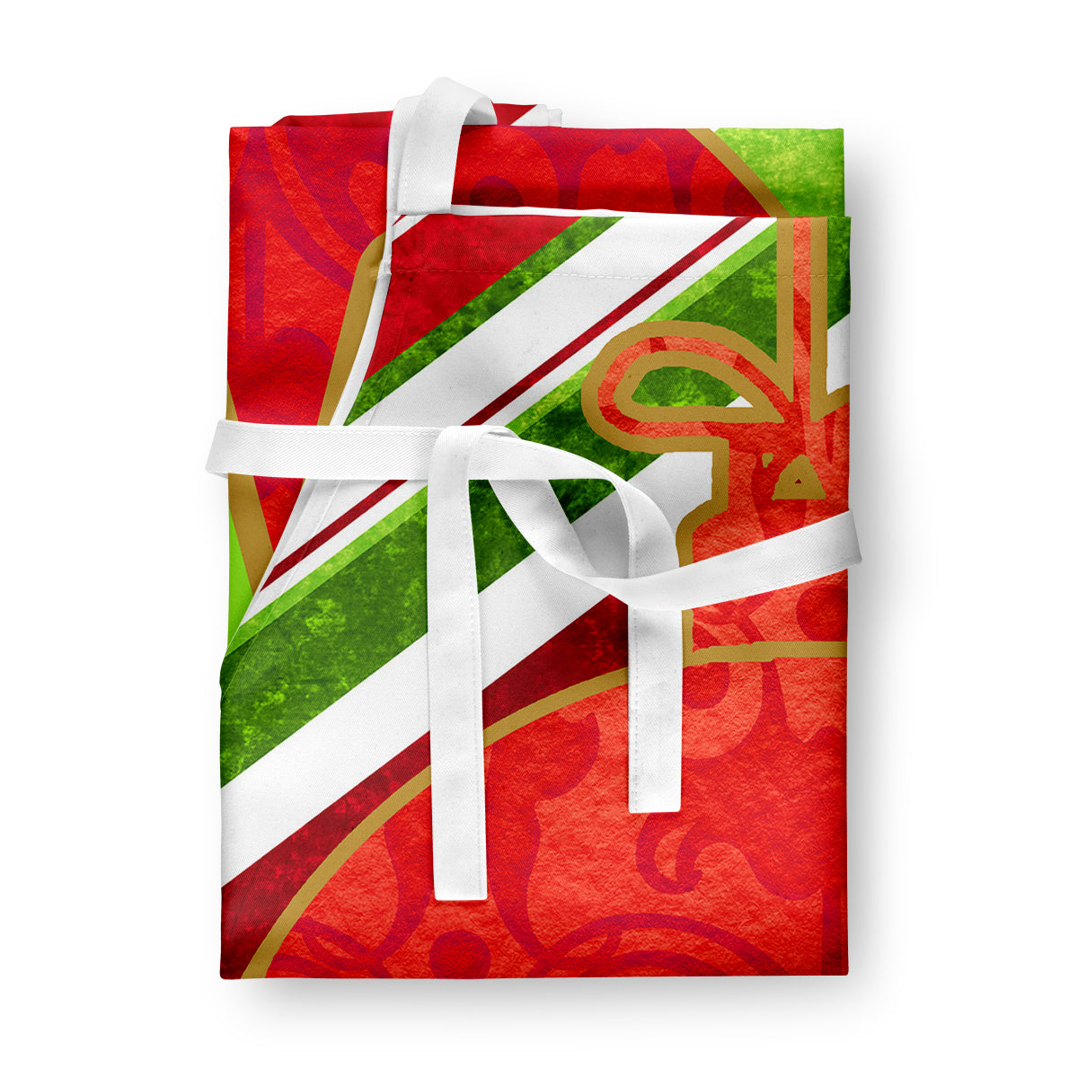 Christmas Oranment Holiday Initial Letter W Apron Cooking Kitchen Server Baking Crafts Gardening for Adult Women Men, Unisex, Large, Multicolor