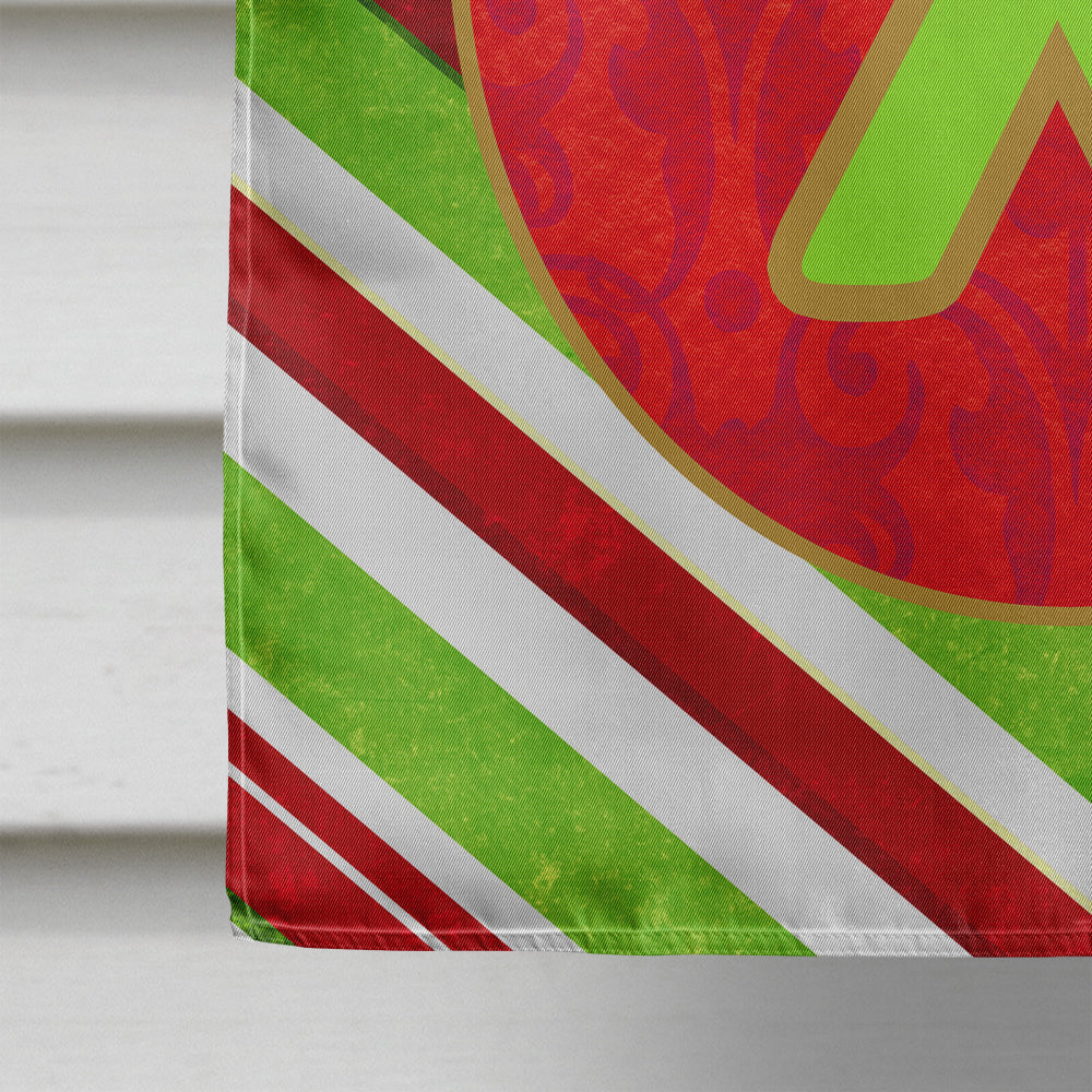 Christmas Oranment Holiday Initial Letter X House Flag 28x40 Porch Sleeve Pole Decorative Outside Yard Banner Artwork Wall Hanging, Polyester