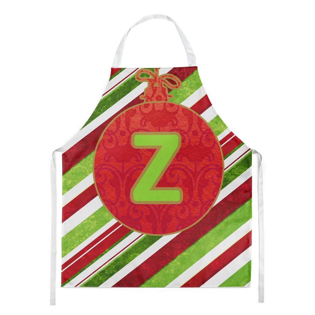Christmas Oranment Holiday Initial Letter Z Apron Cooking Kitchen Server Baking Crafts Gardening for Adult Women Men, Unisex, Large, Multicolor