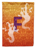 Halloween Ghost Letter F House Flag 28x40 Porch Sleeve Pole Decorative Outside Yard Banner Artwork Wall Hanging, Polyester