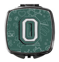 Letter O Back to School Initial Compact Mirror Decorative Travel Makeup Mirror for Women Girls Gifts Pocket Makeup Mirror Folding Handheld