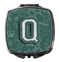 Letter Q Back to School Initial Compact Mirror Decorative Travel Makeup Mirror for Women Girls Gifts Pocket Makeup Mirror Folding Handheld