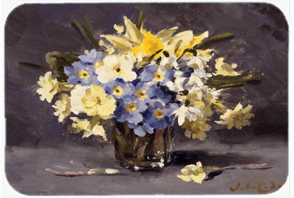 Spring Bouquet by John Codner Cutting Board Tempered Glass Kitchen Cutting Surface, Heat Resistant Chopping, Non-Slip Feet, Food Prep & Serving