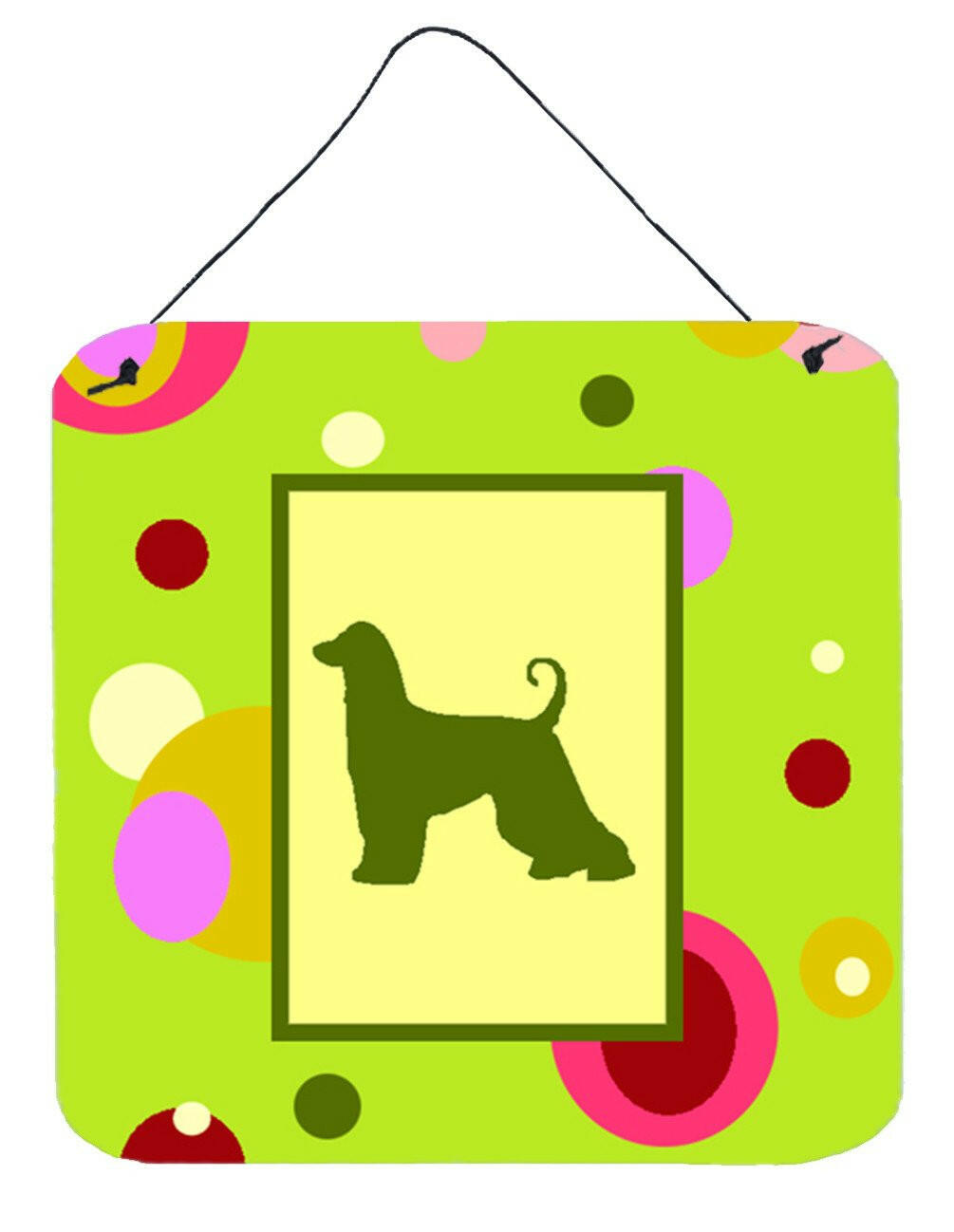 Afghan Hound Wall or Door Hanging Prints Aluminum Metal Sign Kitchen Wall Bar Bathroom Plaque Home Decor, 6x6, Multicolor