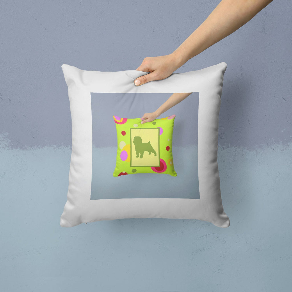 Afghan Hound Decorative Throw Pillow 14x14 Indoor Outdoor Accent Cushion, Fabric Cover with Insert for Sofa, Bed, Porch & Living Room