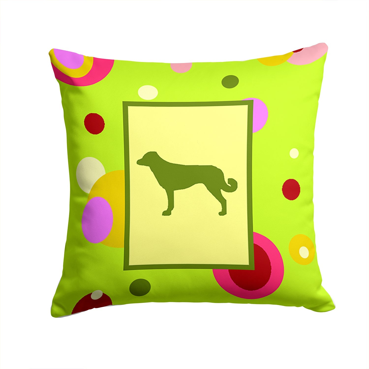 Anatolian Shepherd Decorative Throw Pillow 14x14 Indoor Outdoor Accent Cushion, Fabric Cover with Insert for Sofa, Bed, Porch & Living Room