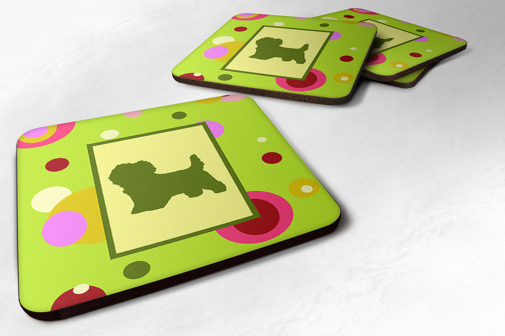Cairn Terrier Foam Coasters Set of 4 Cup Coasters for Indoor Outdoor, Tabletop Protection, Anti Slip, Mouse pad Material