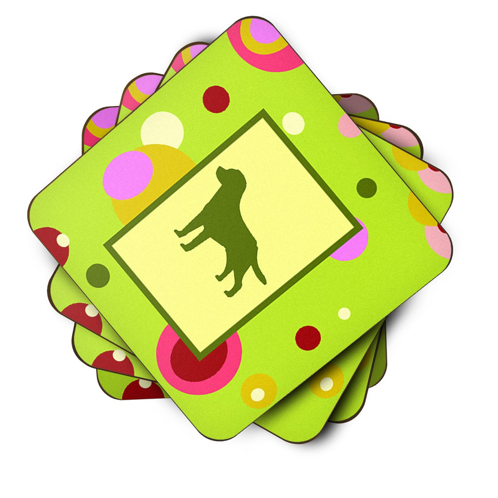 Labrador Foam Coasters Set of 4 Cup Coasters for Indoor Outdoor, Tabletop Protection, Anti Slip, Mouse pad Material