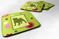 Pug Foam Coasters Set of 4 Cup Coasters for Indoor Outdoor, Tabletop Protection, Anti Slip, Mouse pad Material