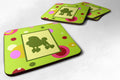 Poodle Foam Coasters Set of 4 Cup Coasters for Indoor Outdoor, Tabletop Protection, Anti Slip, Mouse pad Material