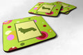 Corgi Foam Coasters Set of 4 Cup Coasters for Indoor Outdoor, Tabletop Protection, Anti Slip, Mouse pad Material
