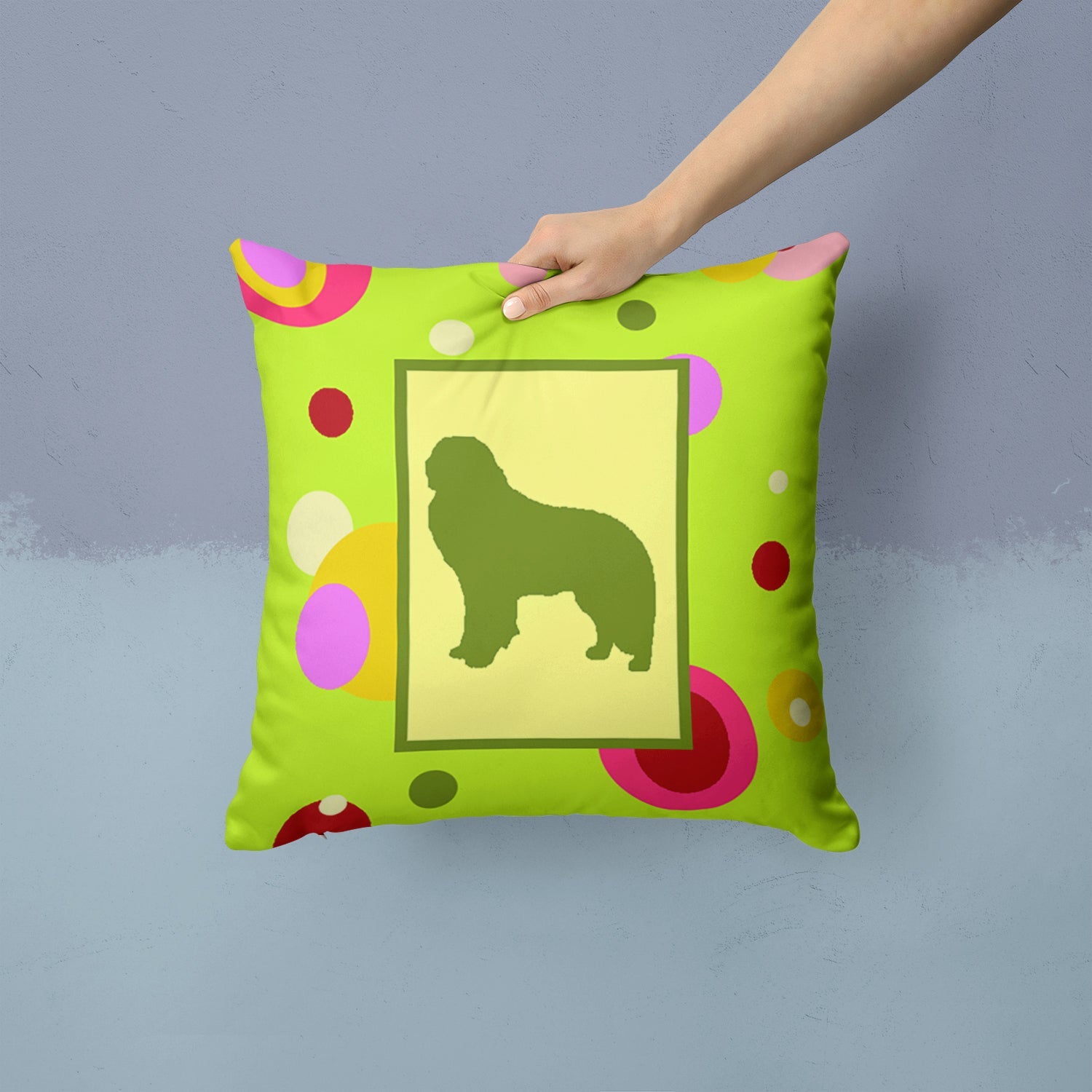 Decorative Throw Pillow 14x14 Indoor Outdoor Accent Cushion, Fabric Cover with Insert for Sofa, Bed, Porch & Living Room