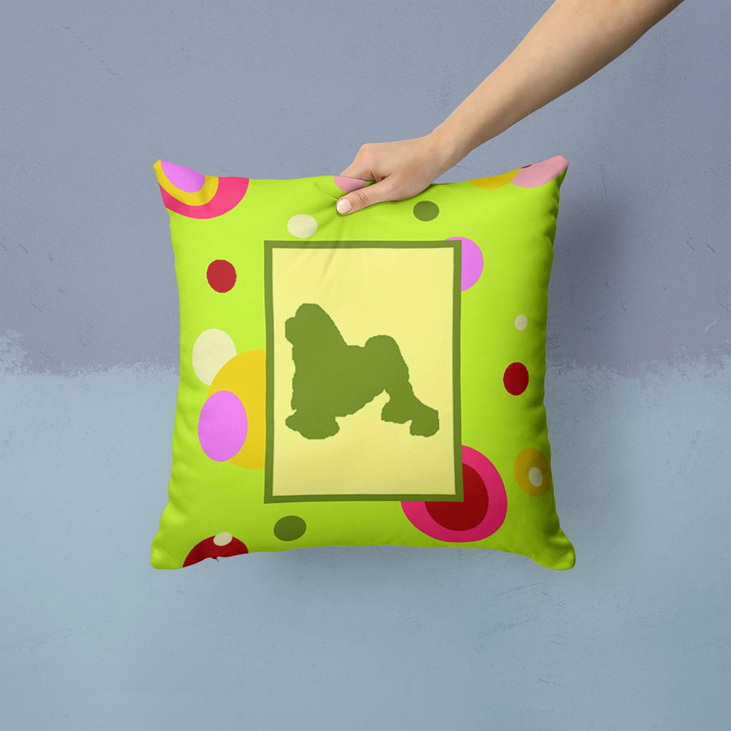 Decorative Throw Pillow 14x14 Indoor Outdoor Accent Cushion, Fabric Cover with Insert for Sofa, Bed, Porch & Living Room