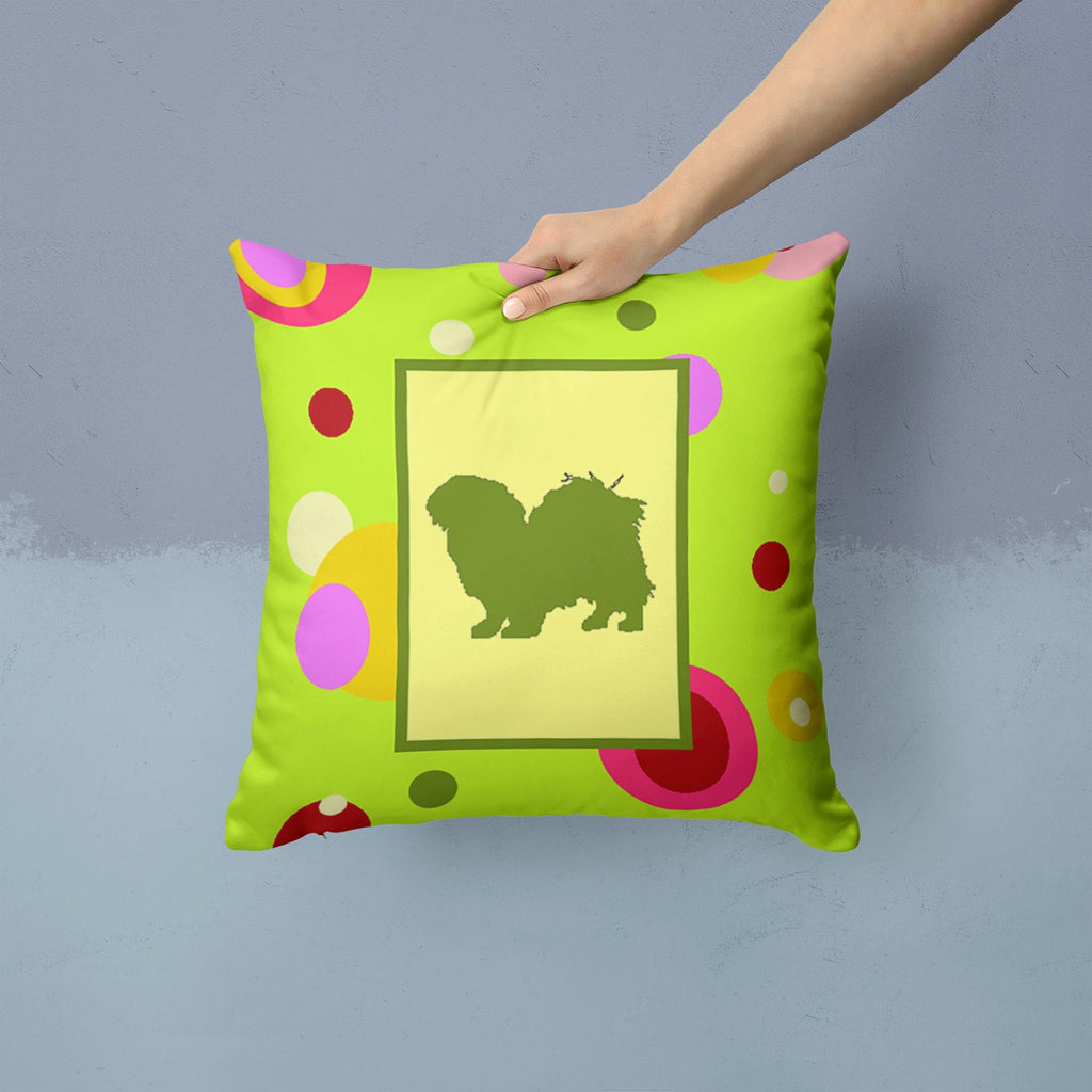 Decorative Throw Pillow 14x14 Indoor Outdoor Accent Cushion, Fabric Cover with Insert for Sofa, Bed, Porch & Living Room