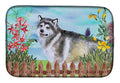 Alaskan Malamute Spring Dish Drying Mat Absorbent Dish Drying Mat Pad for Kitchen Counter Dish Drainer Mat for Countertop, 14 x 21", Multicolor