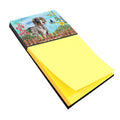 German Shorthaired Pointer Spring Watercolor Sticky Note Holder Refillable Dispenser Desk Accessory 3x3 Pad Gift