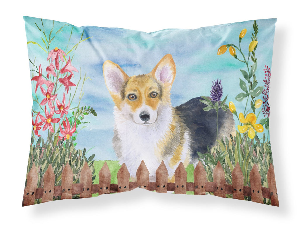 Pembroke Corgi Spring Standard Pillowcase Lightweight Super Soft Easy Care Decorative Artwork Pillowcase, Standard