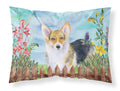 Pembroke Corgi Spring Standard Pillowcase Lightweight Super Soft Easy Care Decorative Artwork Pillowcase, Standard