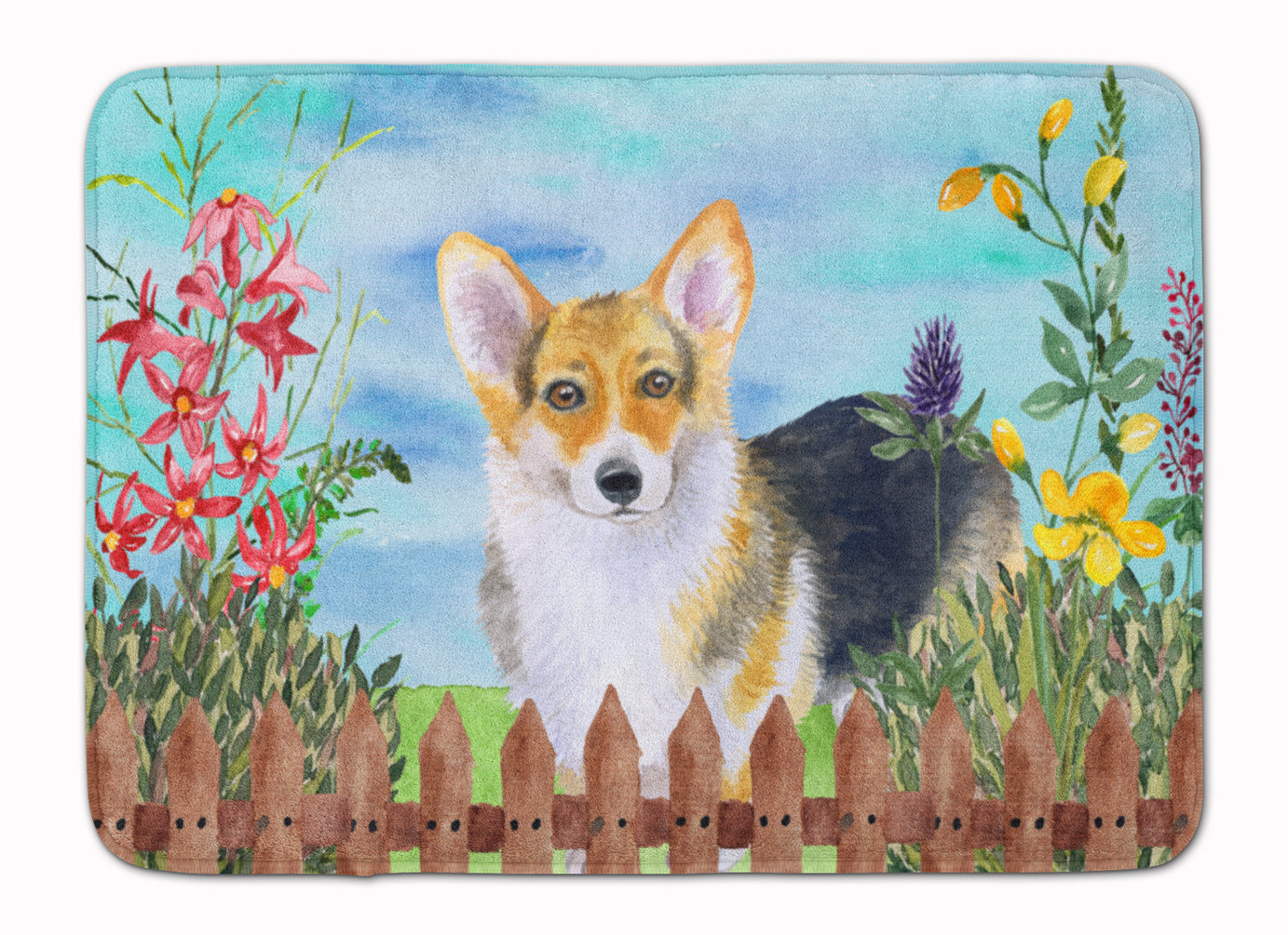 Pembroke Corgi Spring Memory Foam Kitchen Mat Machine Washable Anti-Fatigue Cushion Comfort Bath or Kitchen Rug