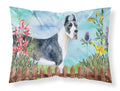 Harlequin Great Dane Spring Standard Pillowcase Lightweight Super Soft Easy Care Decorative Artwork Pillowcase, Standard