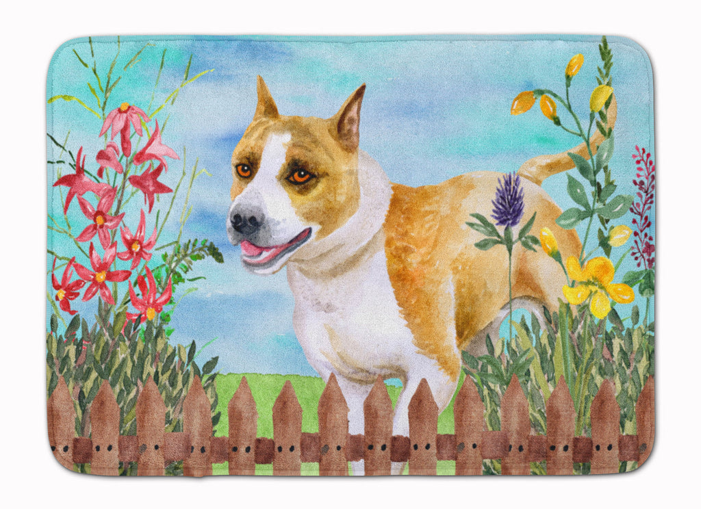 American Staffordshire Spring Memory Foam Kitchen Mat Machine Washable Anti-Fatigue Cushion Comfort Bath or Kitchen Rug