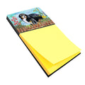 Bernese Mountain Dog Spring Watercolor Sticky Note Holder Refillable Dispenser Desk Accessory 3x3 Pad Gift