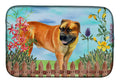 Boerboel Mastiff Spring Dish Drying Mat Absorbent Dish Drying Mat Pad for Kitchen Counter Dish Drainer Mat for Countertop, 14 x 21", Multicolor
