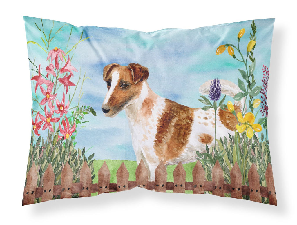 Smooth Fox Terrier Spring Standard Pillowcase Lightweight Super Soft Easy Care Decorative Artwork Pillowcase, Standard
