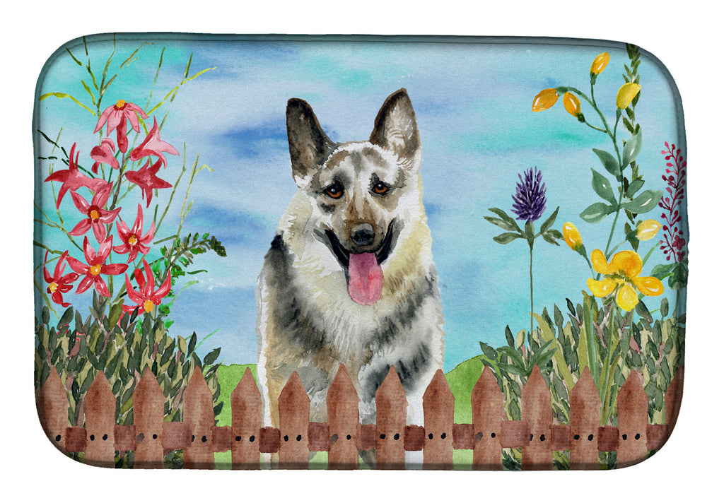 East-European Shepherd Spring Dish Drying Mat Absorbent Dish Drying Mat Pad for Kitchen Counter Dish Drainer Mat for Countertop, 14 x 21", Multicolor