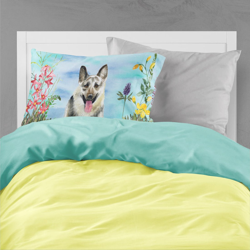East-European Shepherd Spring Standard Pillowcase Lightweight Super Soft Easy Care Decorative Artwork Pillowcase, Standard