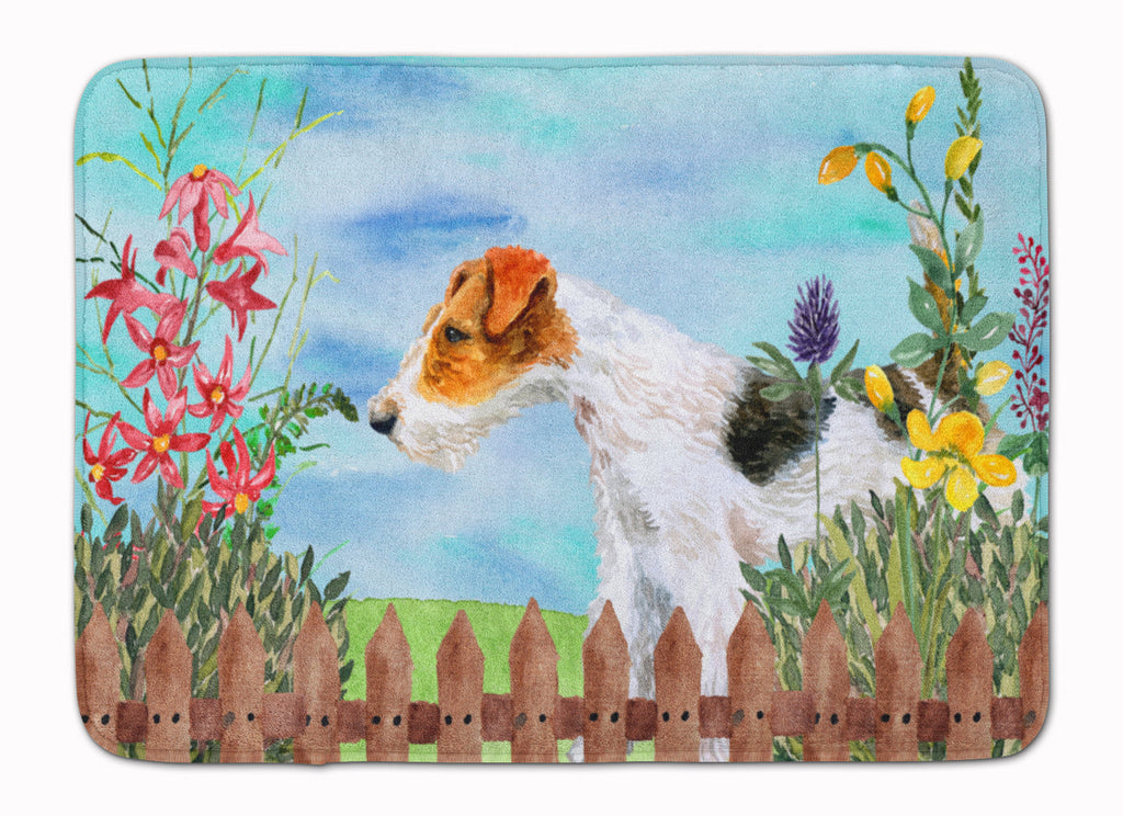 Fox Terrier Spring Memory Foam Kitchen Mat Machine Washable Anti-Fatigue Cushion Comfort Bath or Kitchen Rug