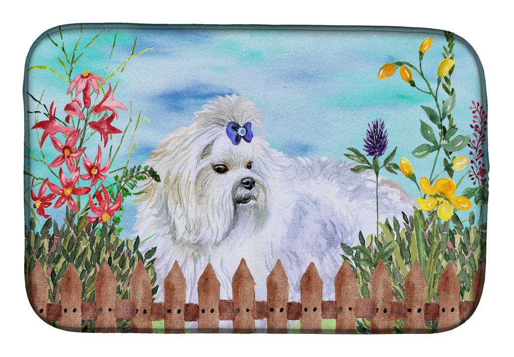 Maltese Spring Dish Drying Mat Absorbent Dish Drying Mat Pad for Kitchen Counter Dish Drainer Mat for Countertop, 14 x 21", Multicolor
