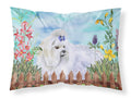 Maltese Spring Standard Pillowcase Lightweight Super Soft Easy Care Decorative Artwork Pillowcase, Standard