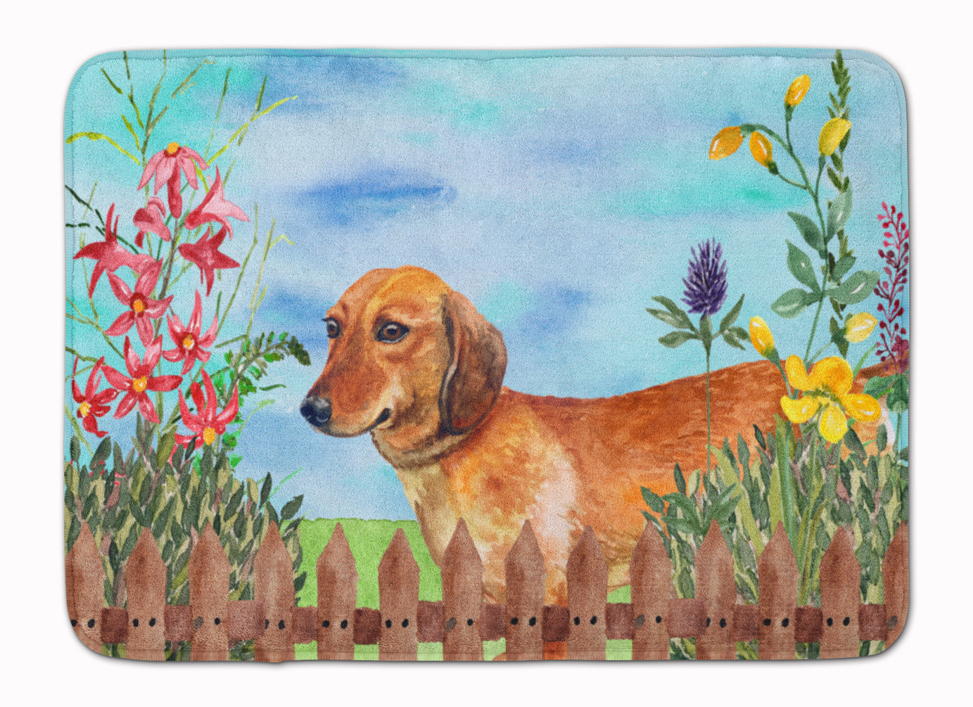 Dachshund Spring Memory Foam Kitchen Mat Machine Washable Anti-Fatigue Cushion Comfort Bath or Kitchen Rug