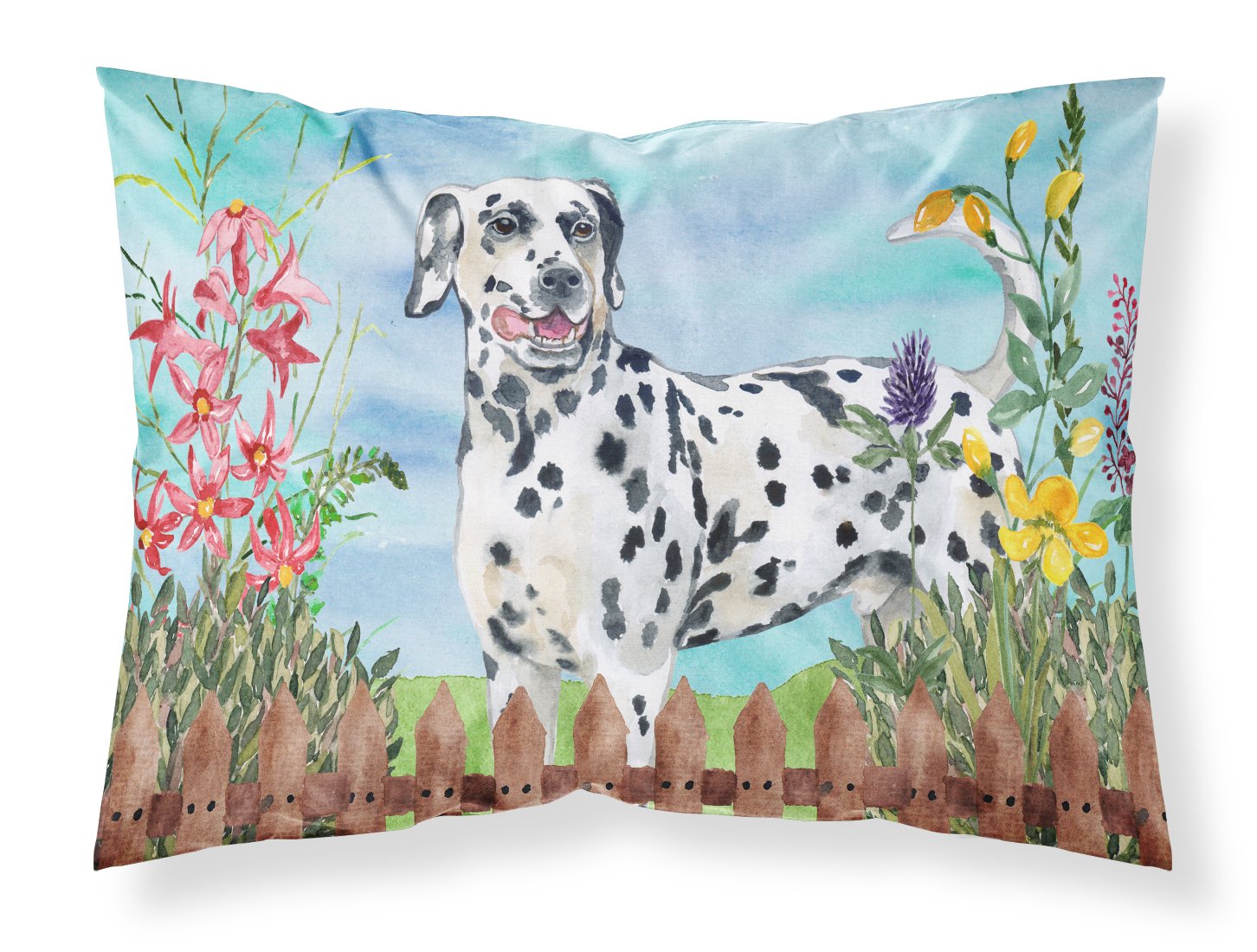 Dalmatian Spring Standard Pillowcase Lightweight Super Soft Easy Care Decorative Artwork Pillowcase, Standard