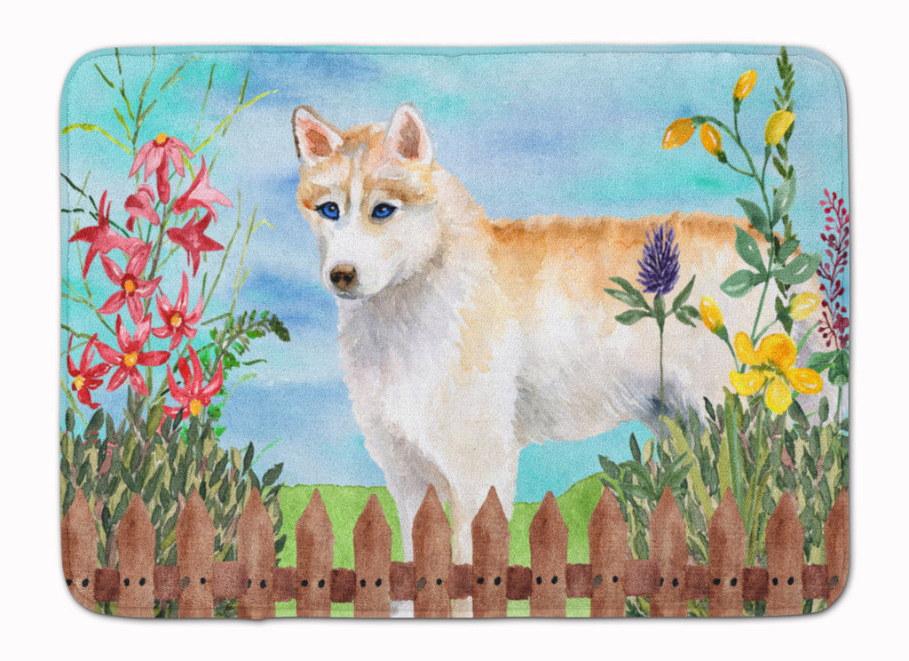 Siberian Husky Spring Memory Foam Kitchen Mat Machine Washable Anti-Fatigue Cushion Comfort Bath or Kitchen Rug