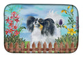 Papillon Spring Dish Drying Mat Absorbent Dish Drying Mat Pad for Kitchen Counter Dish Drainer Mat for Countertop, 14 x 21", Multicolor