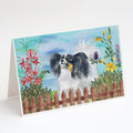 Papillon Spring Greeting Cards Pack of 8 Blank Cards with Envelopes Whimsical A7 Size 5x7