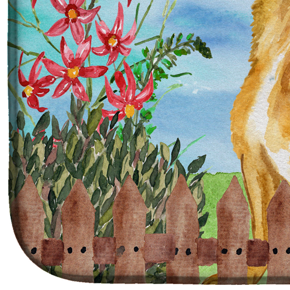 Chihuahua Spring Dish Drying Mat Absorbent Dish Drying Mat Pad for Kitchen Counter Dish Drainer Mat for Countertop, 14 x 21", Multicolor