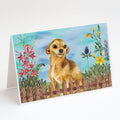 Chihuahua Spring Greeting Cards Pack of 8 Blank Cards with Envelopes Whimsical A7 Size 5x7