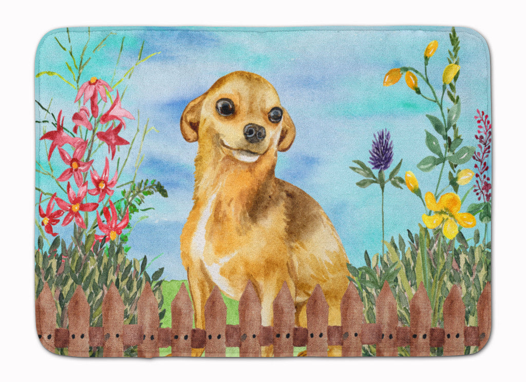 Chihuahua Spring Memory Foam Kitchen Mat Machine Washable Anti-Fatigue Cushion Comfort Bath or Kitchen Rug