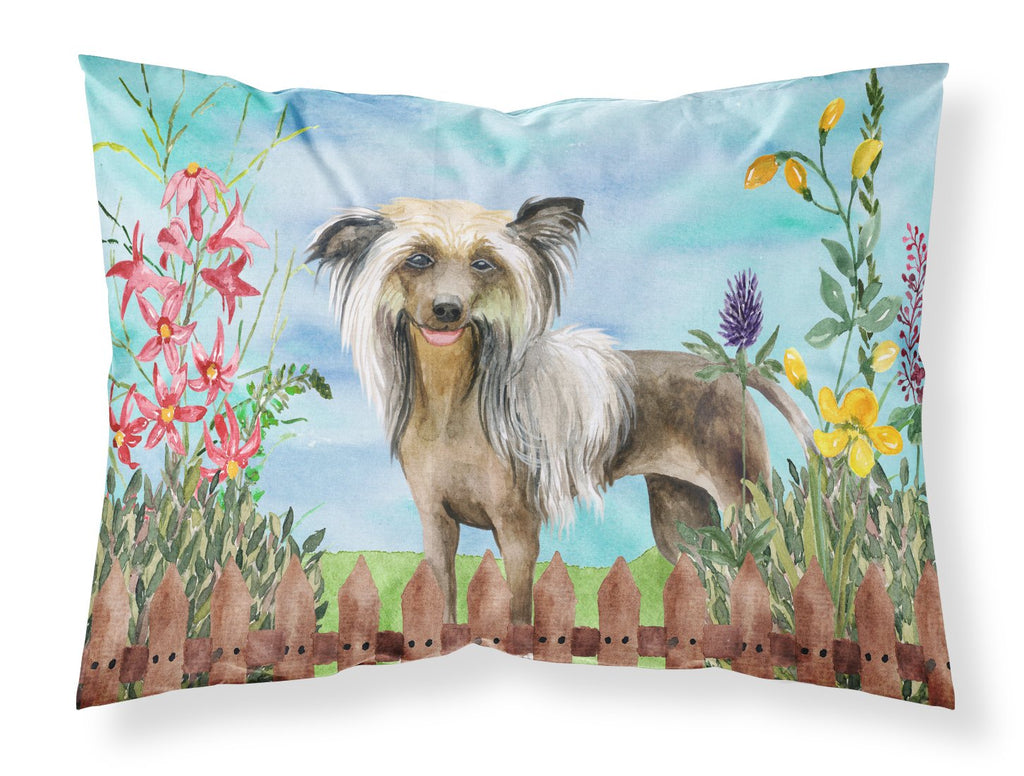 Chinese Crested Spring Standard Pillowcase Lightweight Super Soft Easy Care Decorative Artwork Pillowcase, Standard