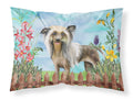 Chinese Crested Spring Standard Pillowcase Lightweight Super Soft Easy Care Decorative Artwork Pillowcase, Standard
