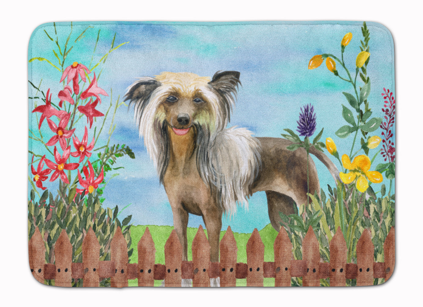 Chinese Crested Spring Memory Foam Kitchen Mat Machine Washable Anti-Fatigue Cushion Comfort Bath or Kitchen Rug