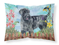 Giant Schnauzer Spring Standard Pillowcase Lightweight Super Soft Easy Care Decorative Artwork Pillowcase, Standard