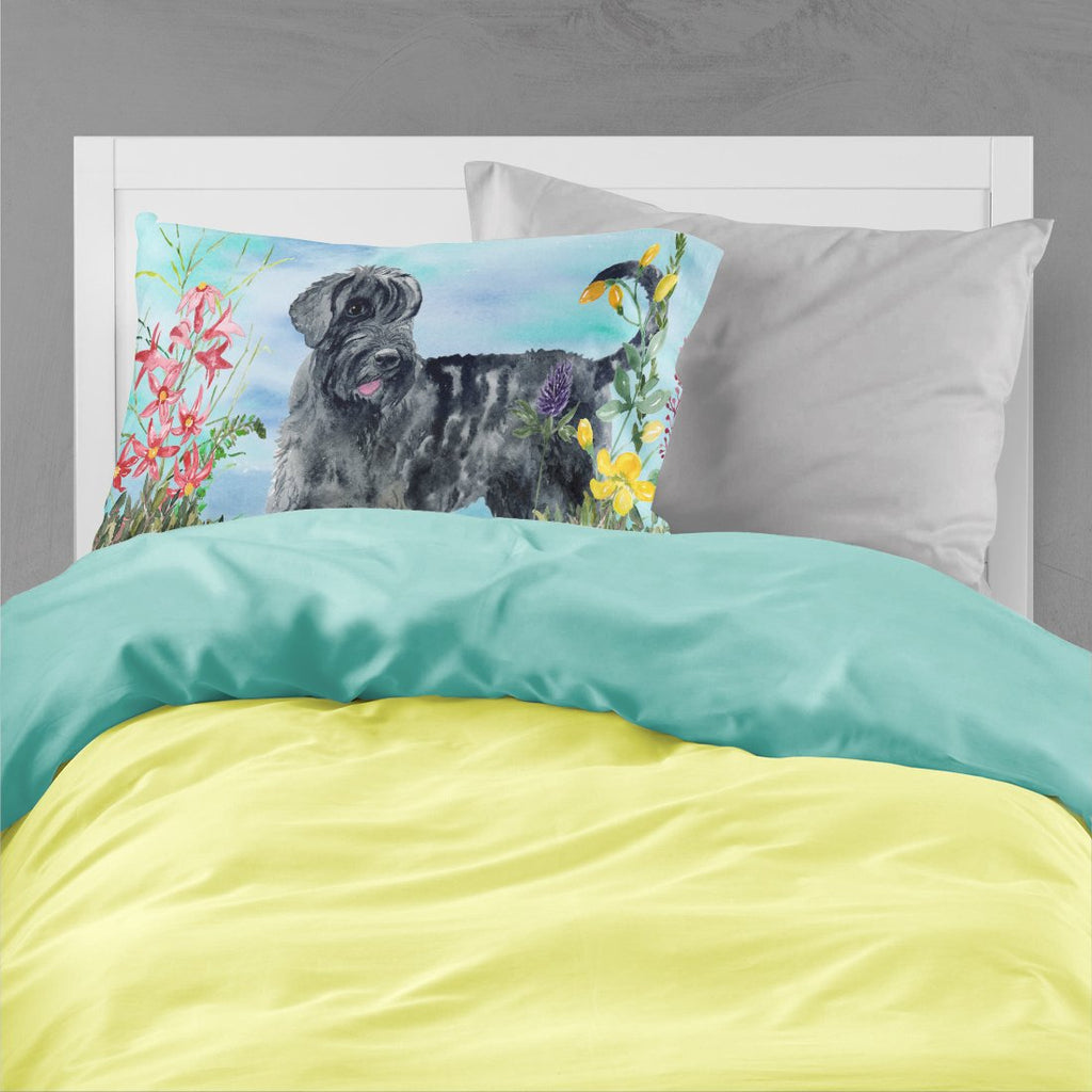 Giant Schnauzer Spring Standard Pillowcase Lightweight Super Soft Easy Care Decorative Artwork Pillowcase, Standard