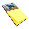 Giant Schnauzer Spring Watercolor Sticky Note Holder Refillable Dispenser Desk Accessory 3x3 Pad Gift